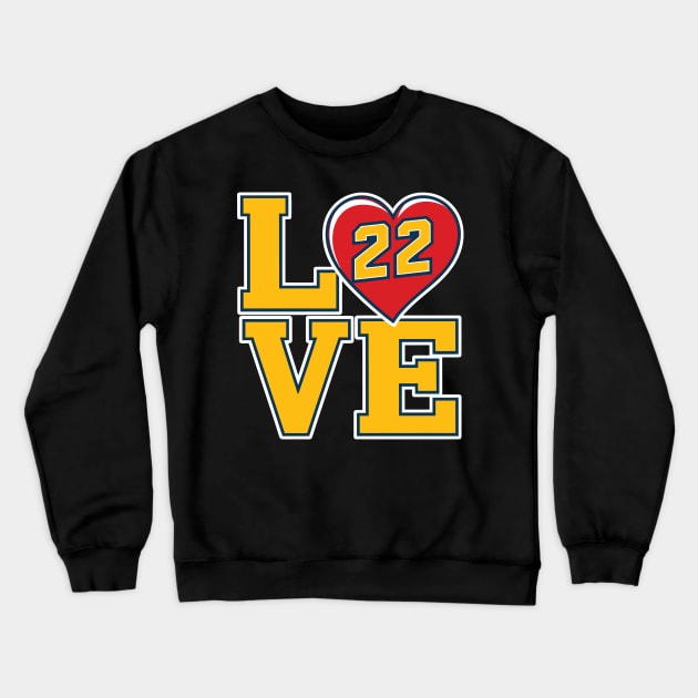 Love 22 (Cait. Clark) v2 Crewneck Sweatshirt by Emma